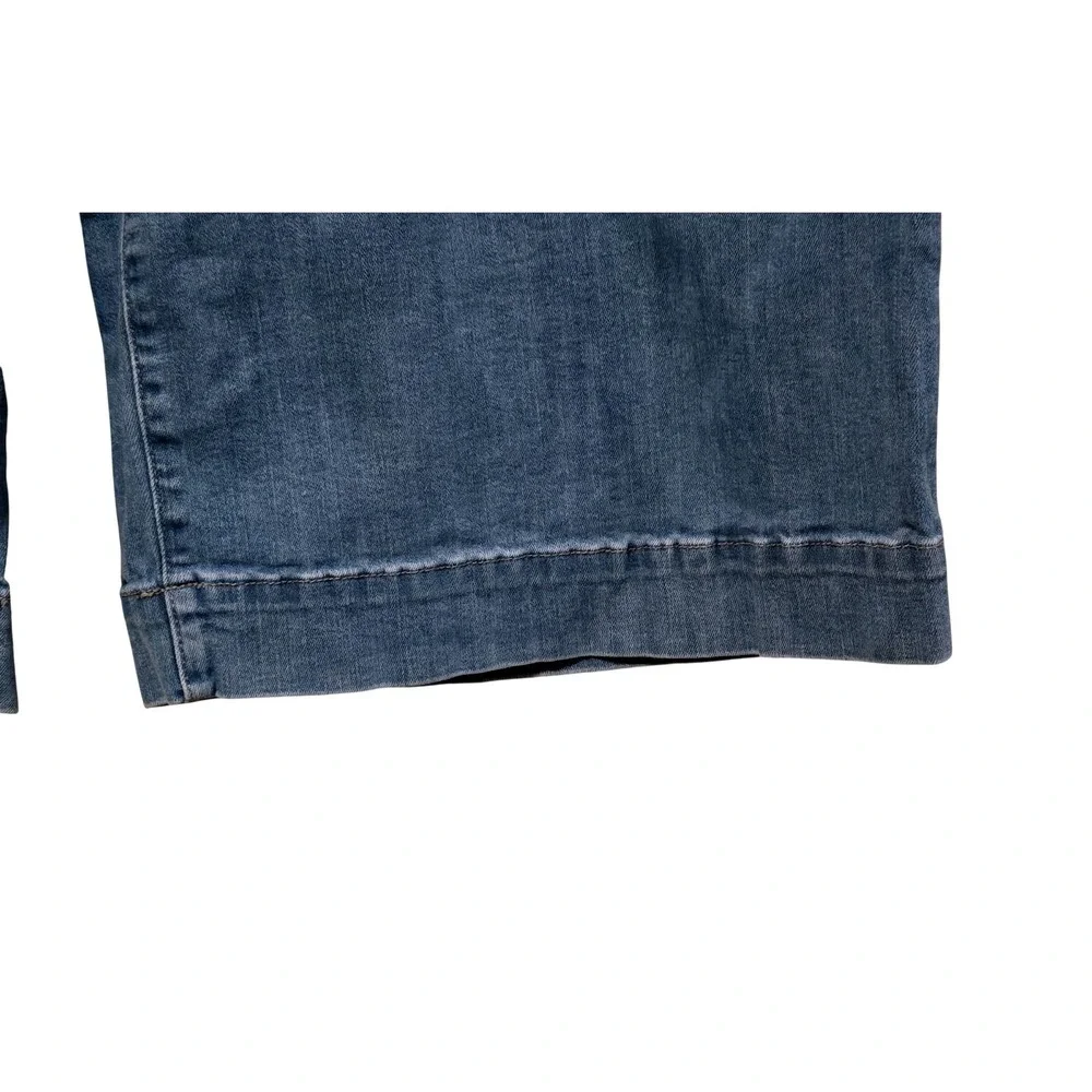 Ava & Viv High Rise Wide Leg Cropped Jeans Medium Wash Plus Size 24 - Picture 4 of 7